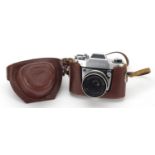 EXA 11B camera with Carl Zeiss lens with leather case