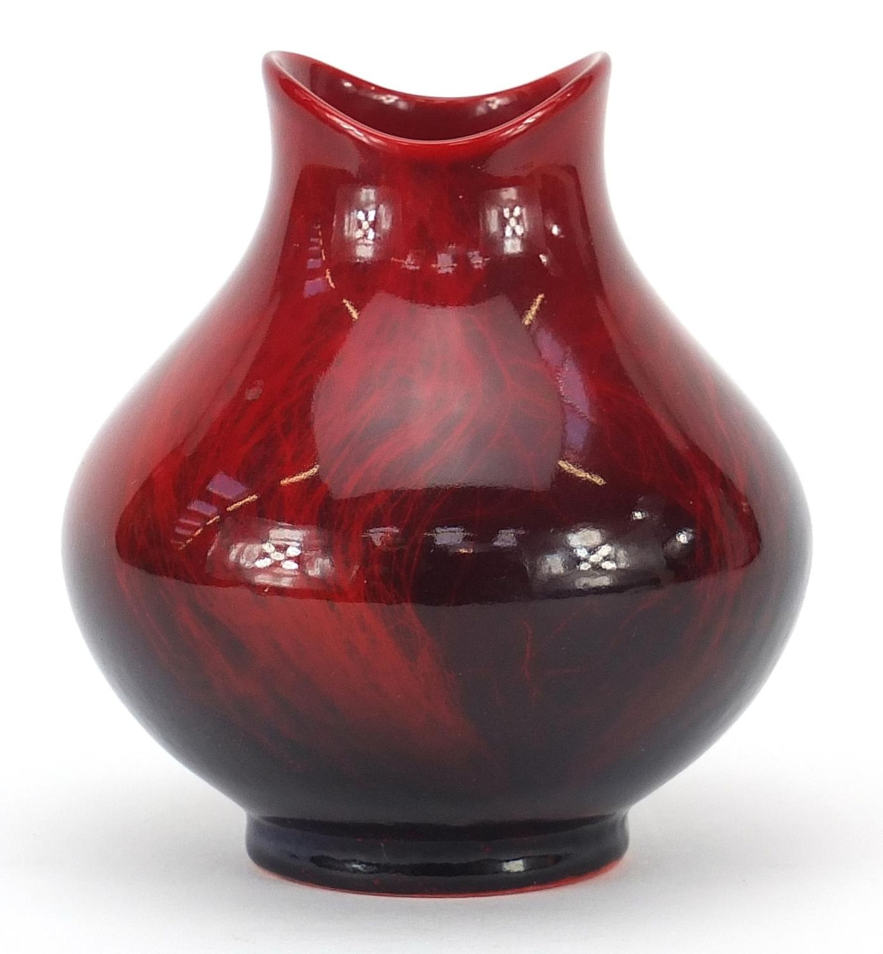 Royal Doulton flambe glazed vase, numbered 1605 to the base, 10.5cm high - Image 2 of 3