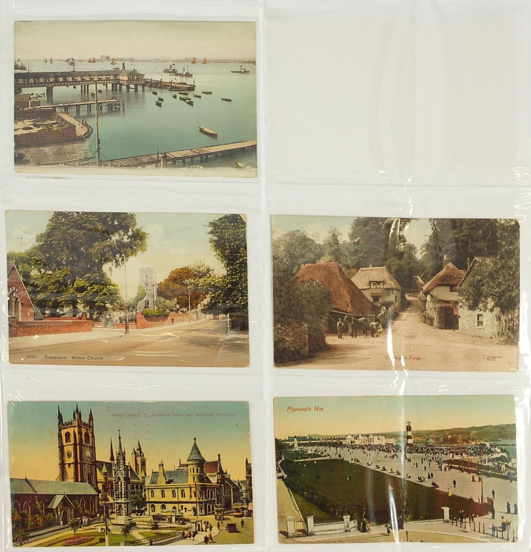Good large collection of Edwardian and later postcards, some black and white photographic arranged - Image 17 of 17