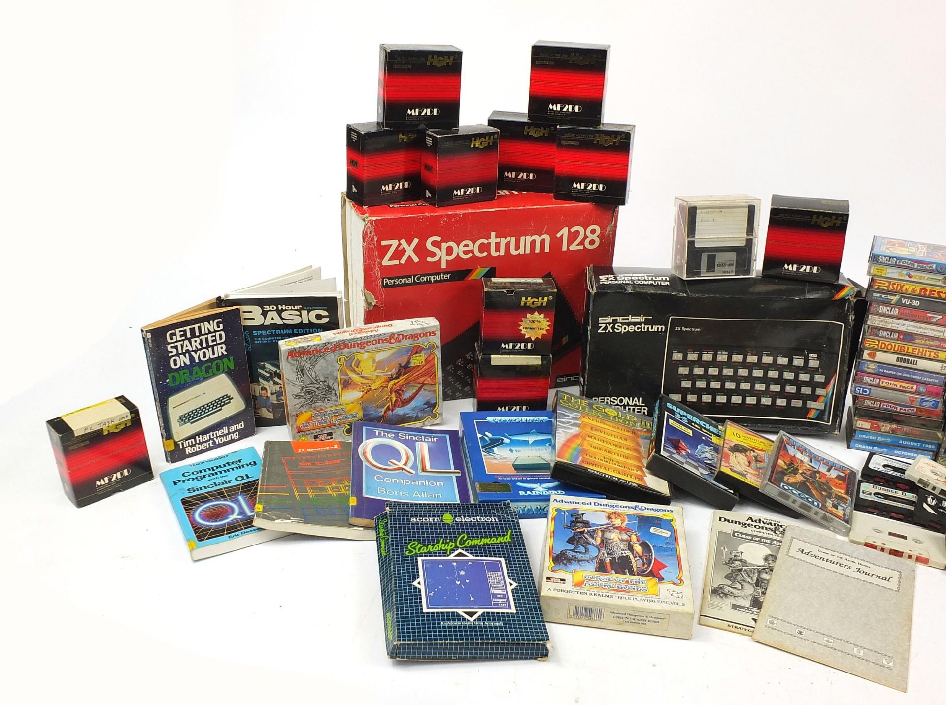 Vintage consoles, accessories and games including ZX Spectrum 128, Sinclair ZX Spectrum, Advanced - Image 2 of 4