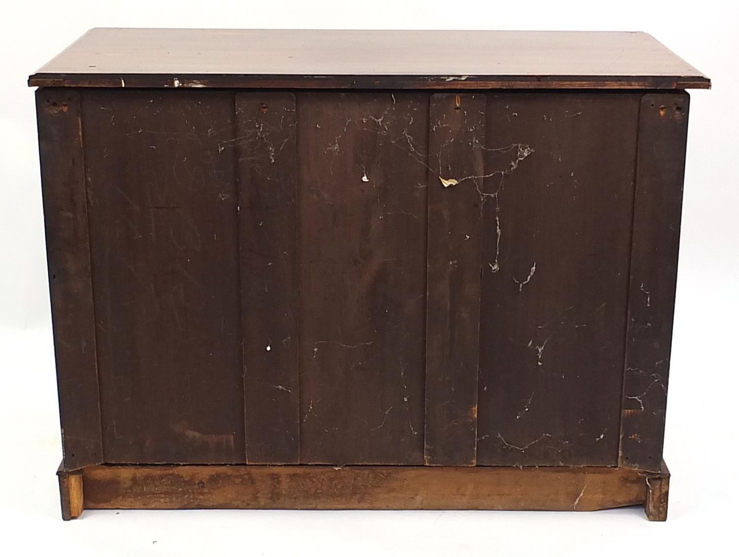 Edwardian mahogany four drawer chest, 80cm H x 107cm W x 50cm D - Image 4 of 4
