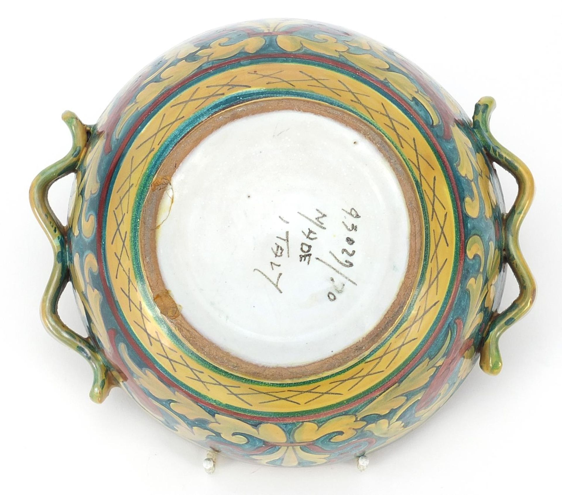 Italian lustre bowl in the style of William de Morgan, 18.5cm in diameter - Image 5 of 6