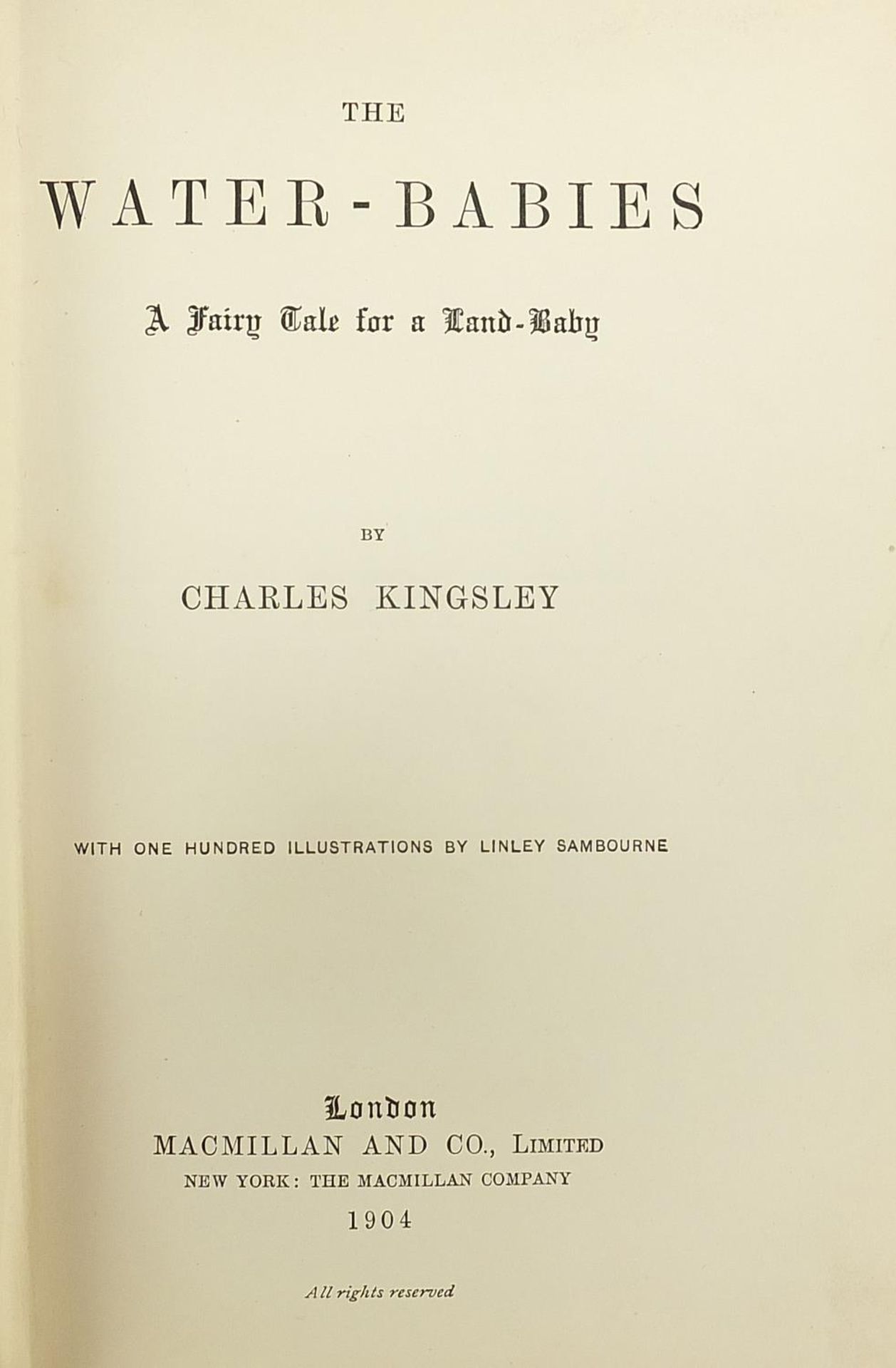 Four hardback books comprising The Water Babies by Charles Kingsley, The Rainbow and the Rose by - Image 5 of 7