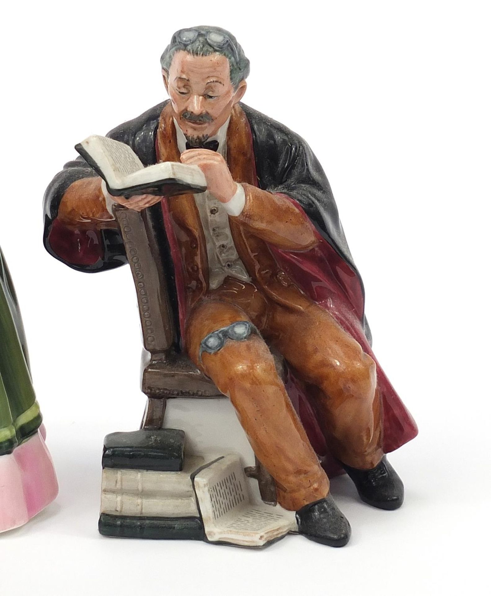 Three Royal Doulton figures comprising The Professor HN2281, Lunchtime HN2485 and Florence - Image 3 of 5