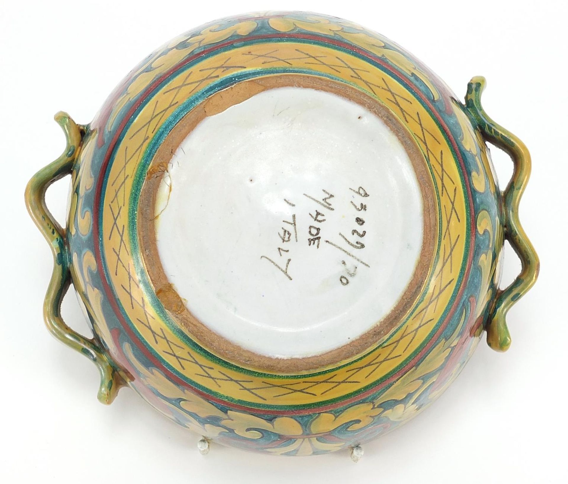 Italian lustre bowl in the style of William de Morgan, 18.5cm in diameter - Image 6 of 6