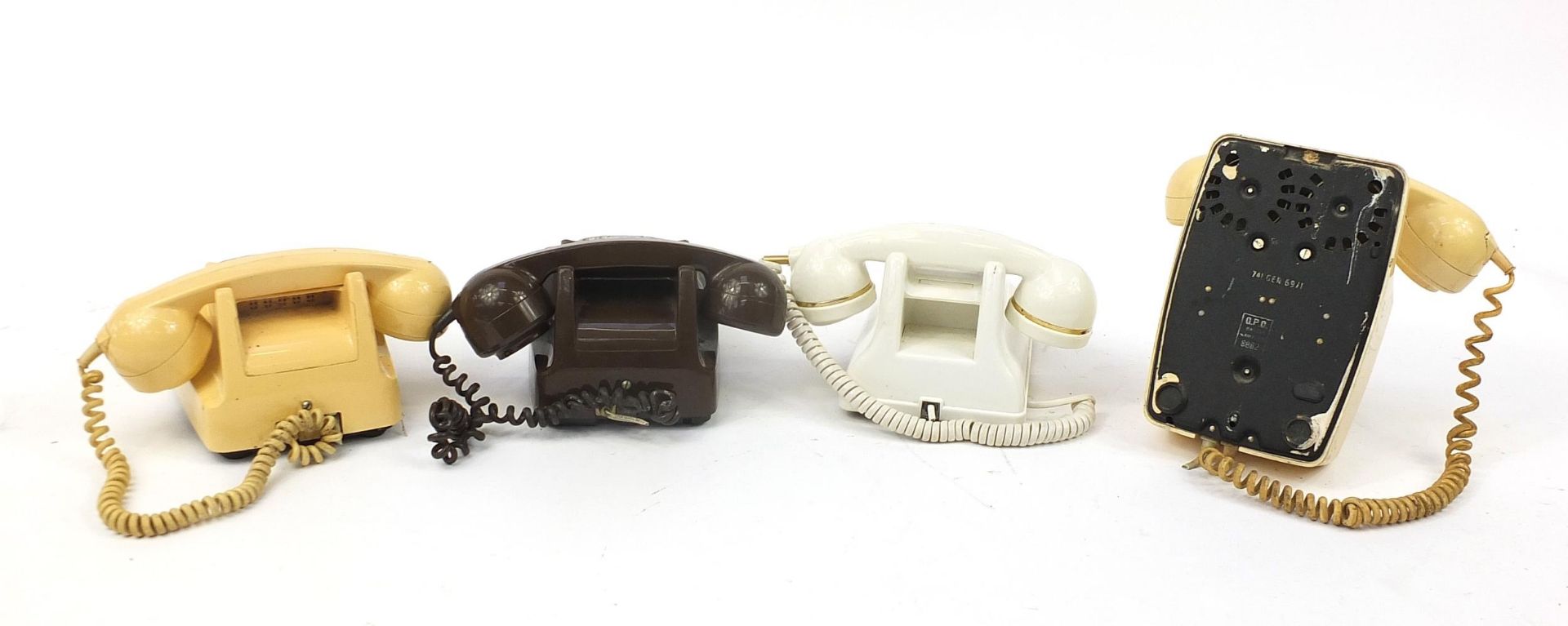 Four vintage dial telephones including two cream Bakelite examples - Image 2 of 3