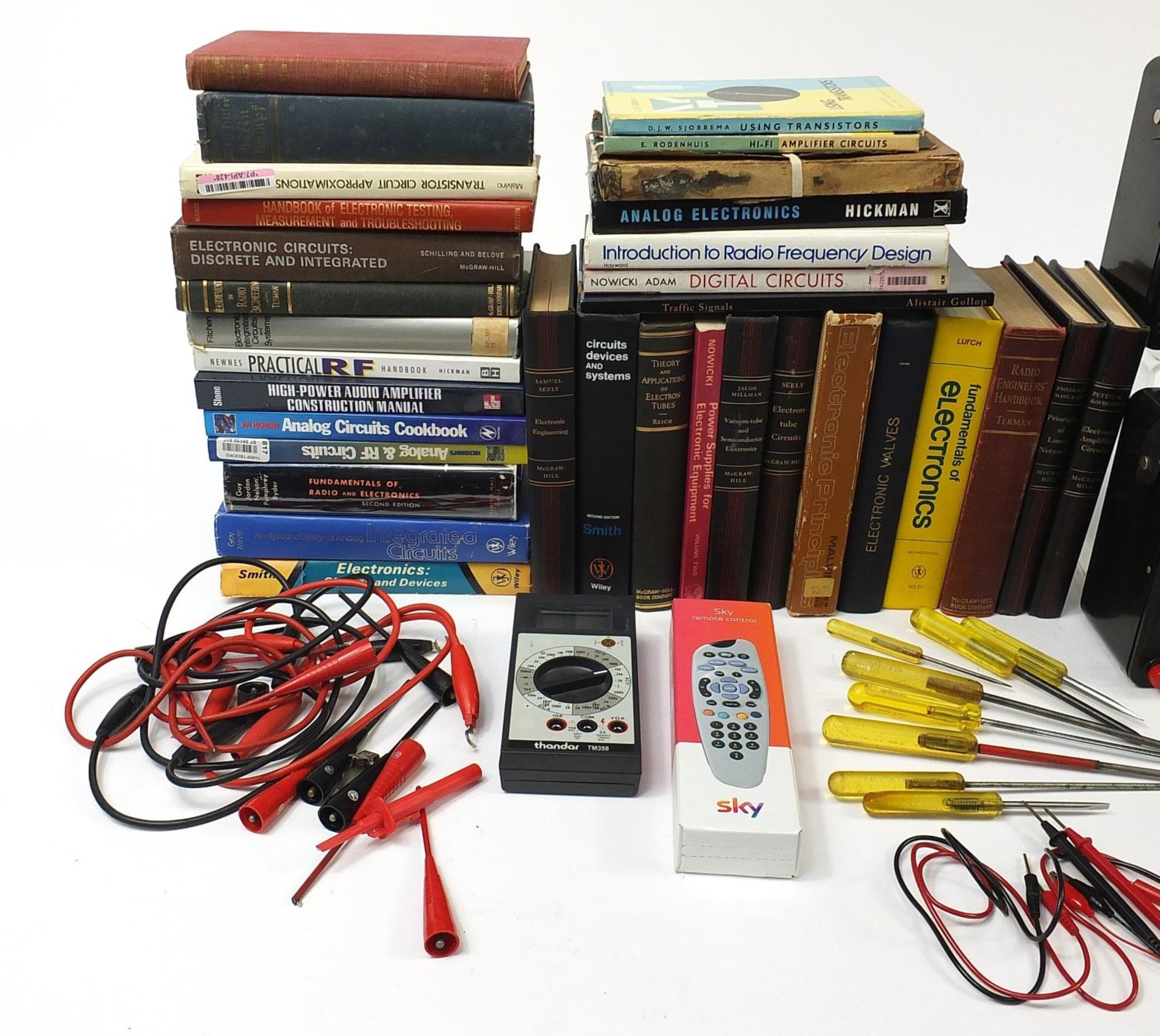 Collection of electrical voltage and circuit testing equipment and related books including Universal - Image 2 of 4
