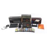 Vintage Sinclair ZX Spectrum computer with games, data recorder and ZX printer