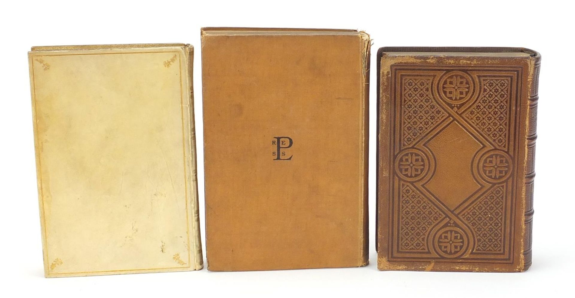 Three hardback books comprising Longfellow's Poetical Works, Novel Notes by Jerome K Jerome and - Image 5 of 5