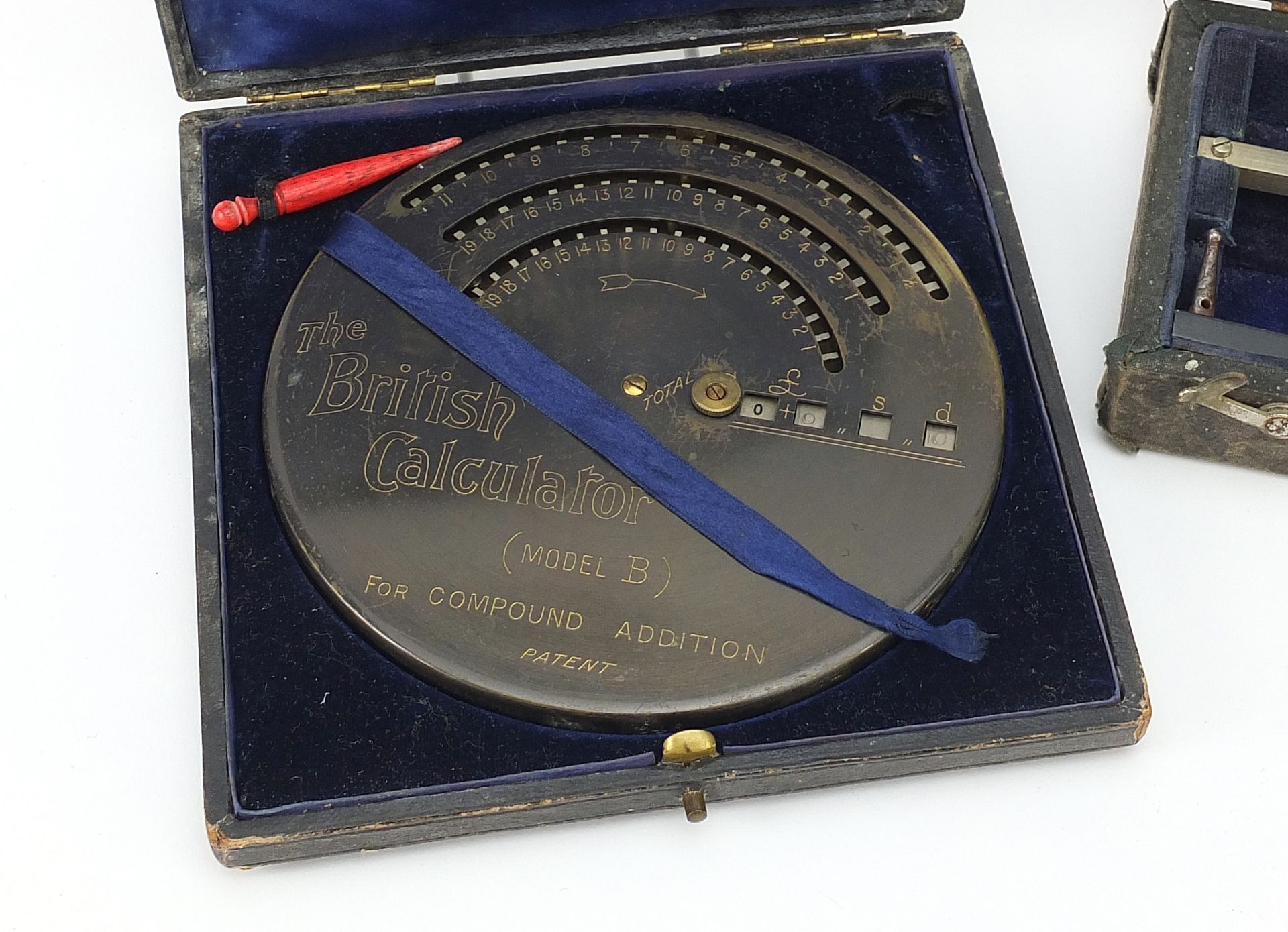 Scientific instruments including Amsler's planimeter and The British Calculator Model B - Image 2 of 4