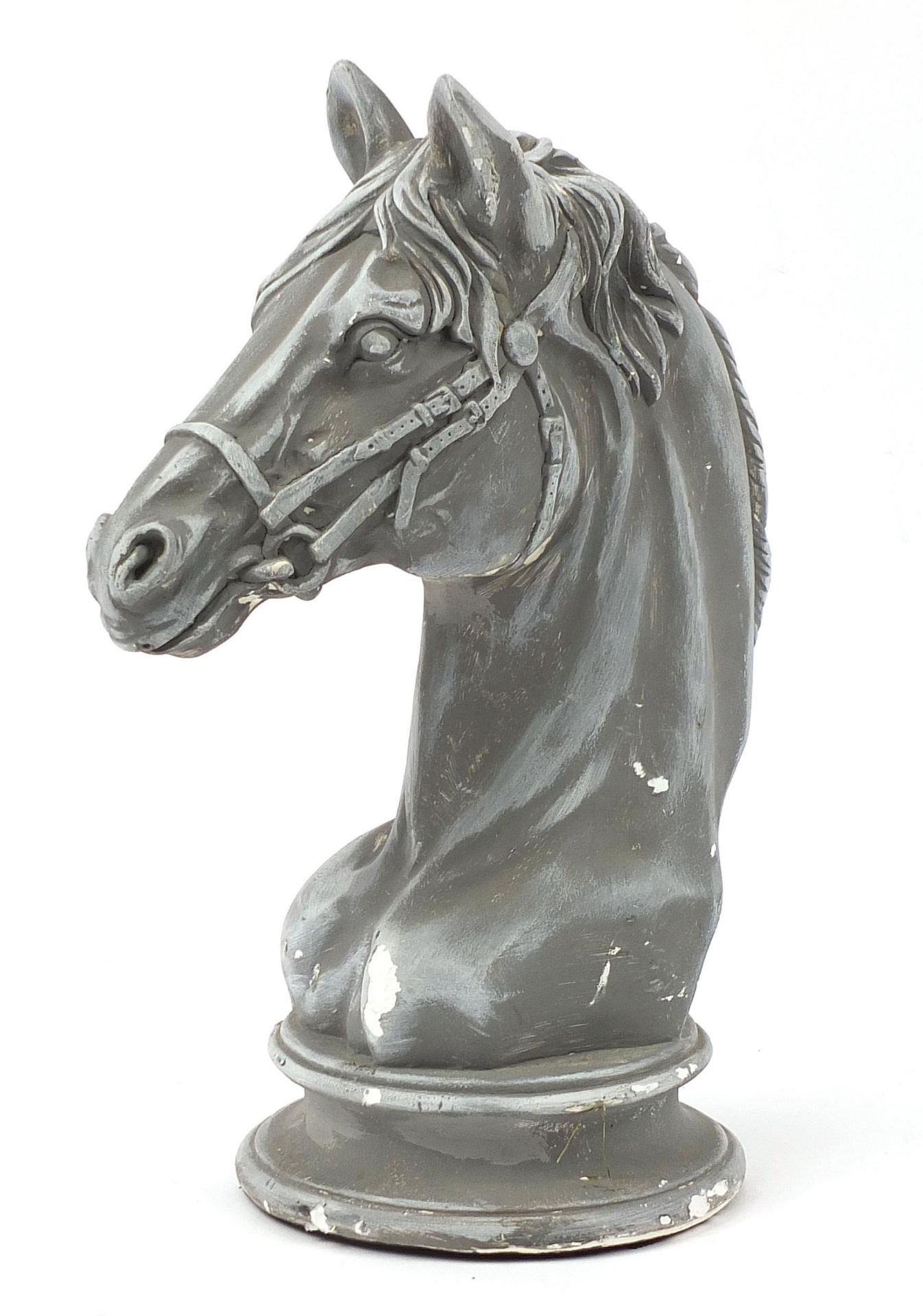 Large plaster horse's head, 45cm high