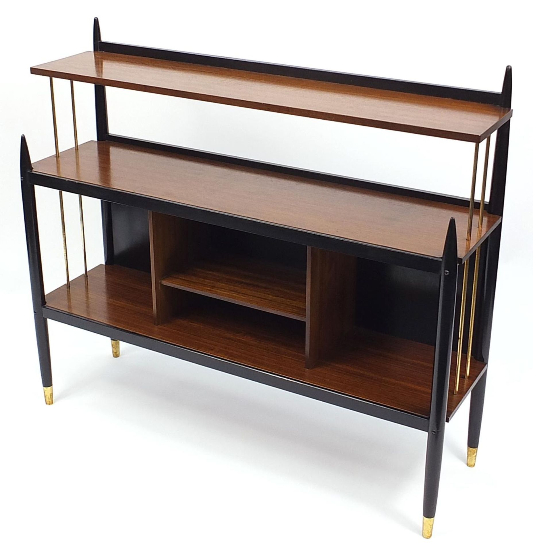 G Plan open bookcase, 93cm H x 106cm W x 31cm D