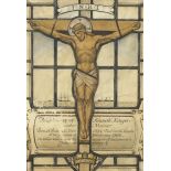 George Edward Kruger Gray - Christ on the cross inscribed the memory of Kenneth Kruger, Master