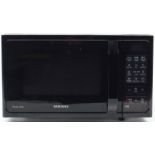 Black Samsung Smart Oven microwave model MC28H5013AK, 30cm H x 51.5cm W x 42cm D