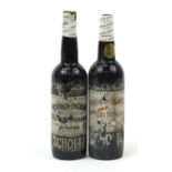 Two bottles of Scholtz Solera wine including one 1885