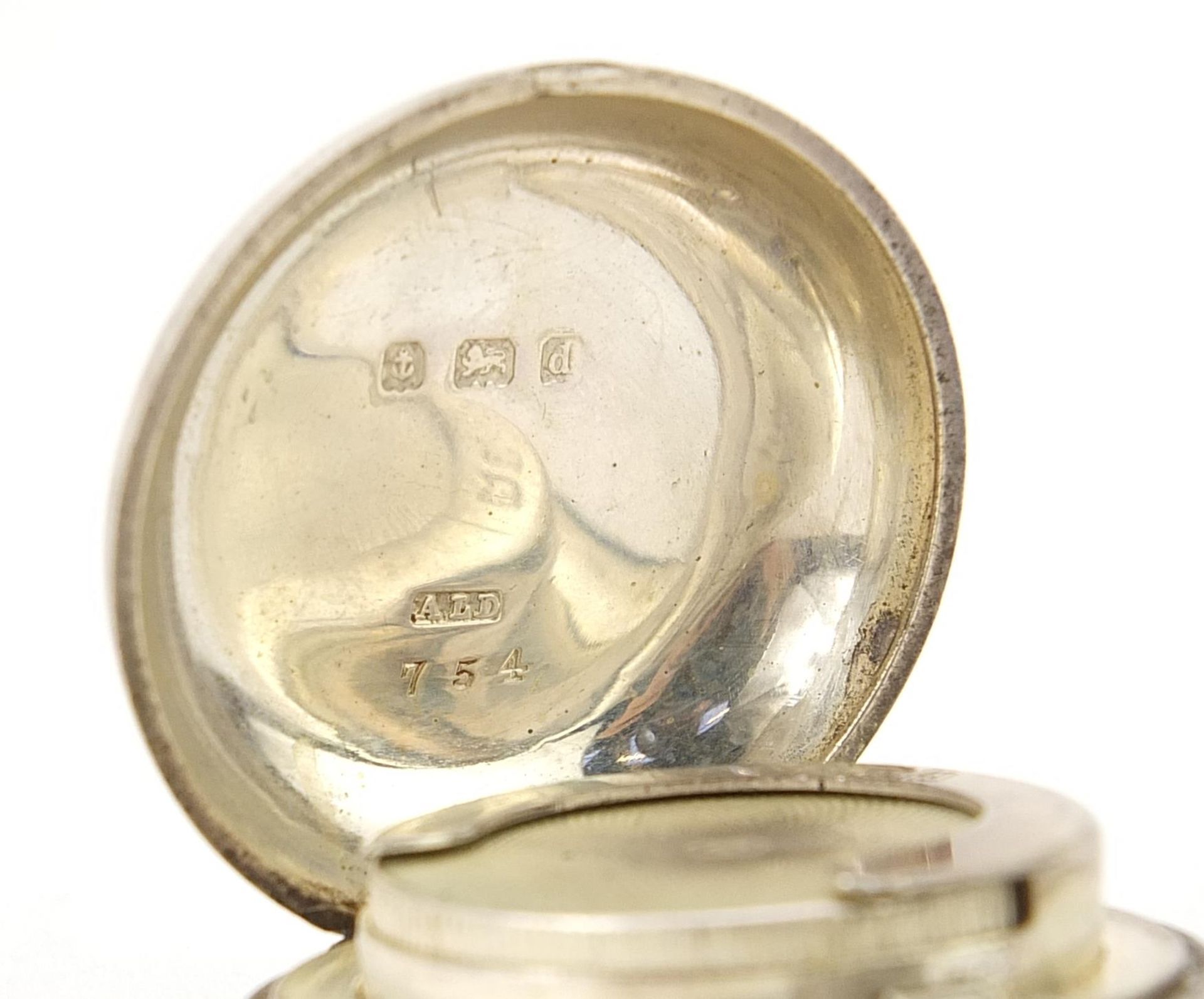 Dennison Wigley & Co, Edwardian silver sovereign case with engine turned body, Birmingham 1903, 3. - Image 5 of 5