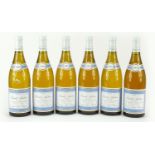 Six bottles of 2002 St Aubin les Murgers des Dents de Chien white wine