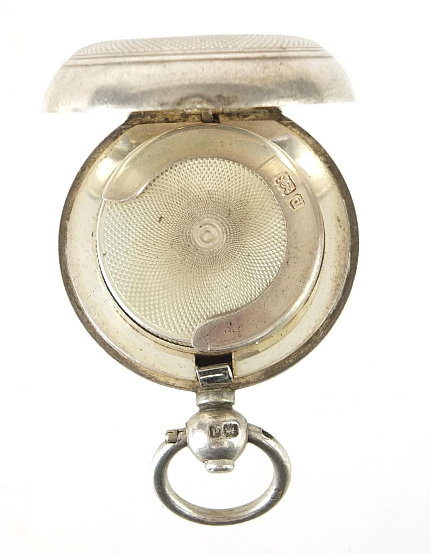 Dennison Wigley & Co, Edwardian silver sovereign case with engine turned body, Birmingham 1903, 3. - Image 4 of 5