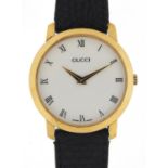 Gucci, gentlemen's wristwatch with box, the case numbered 2200M, 32mm in diameter