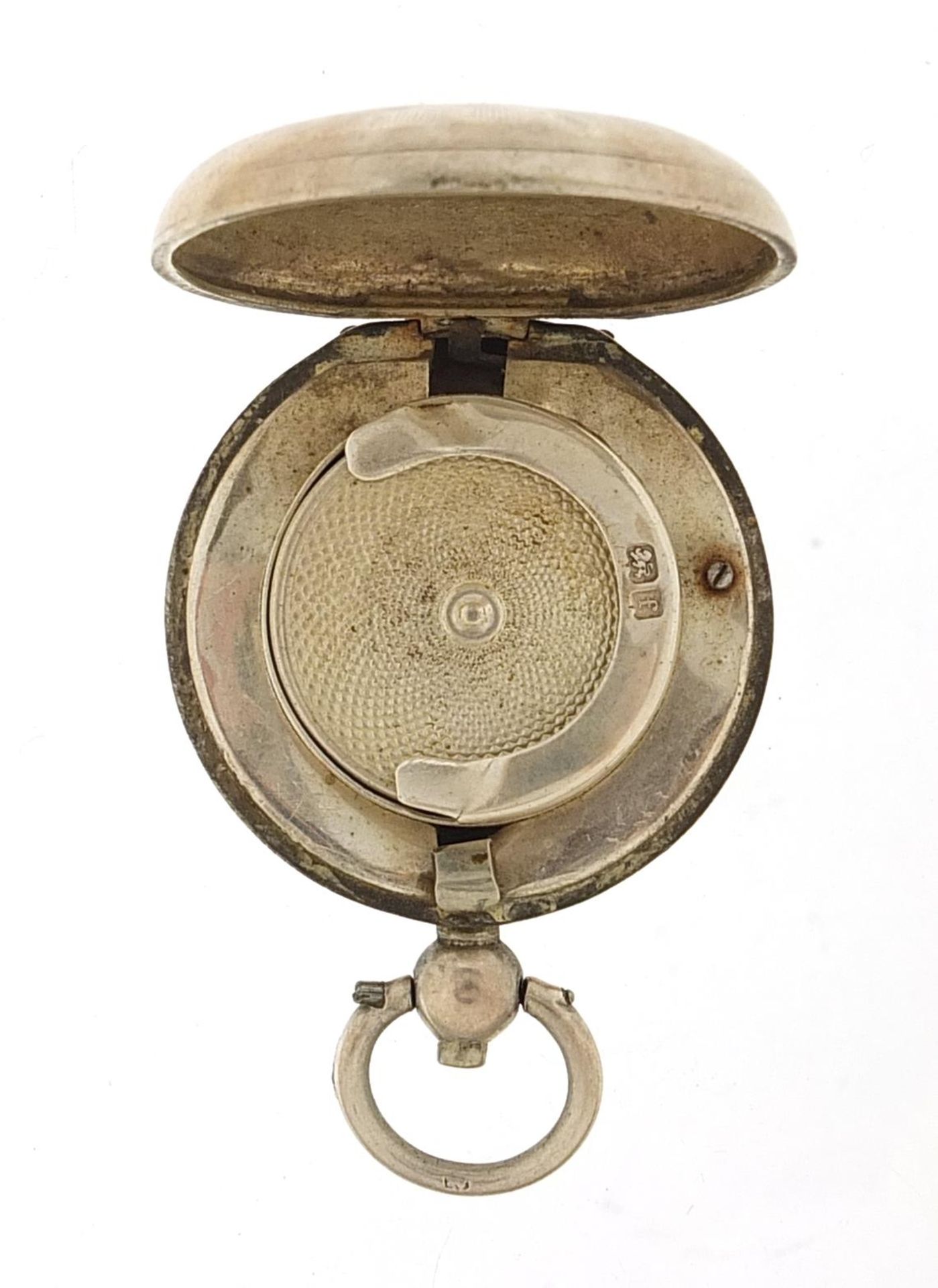 William Hutton & Sons Ltd, Edwardian silver sovereign case, Birmingham 1905, 3.4cm in diameter, 17. - Image 3 of 4