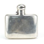 James Samuel Bell and Louis Willmott, Victorian silver hip flask with bayonet design lid, London