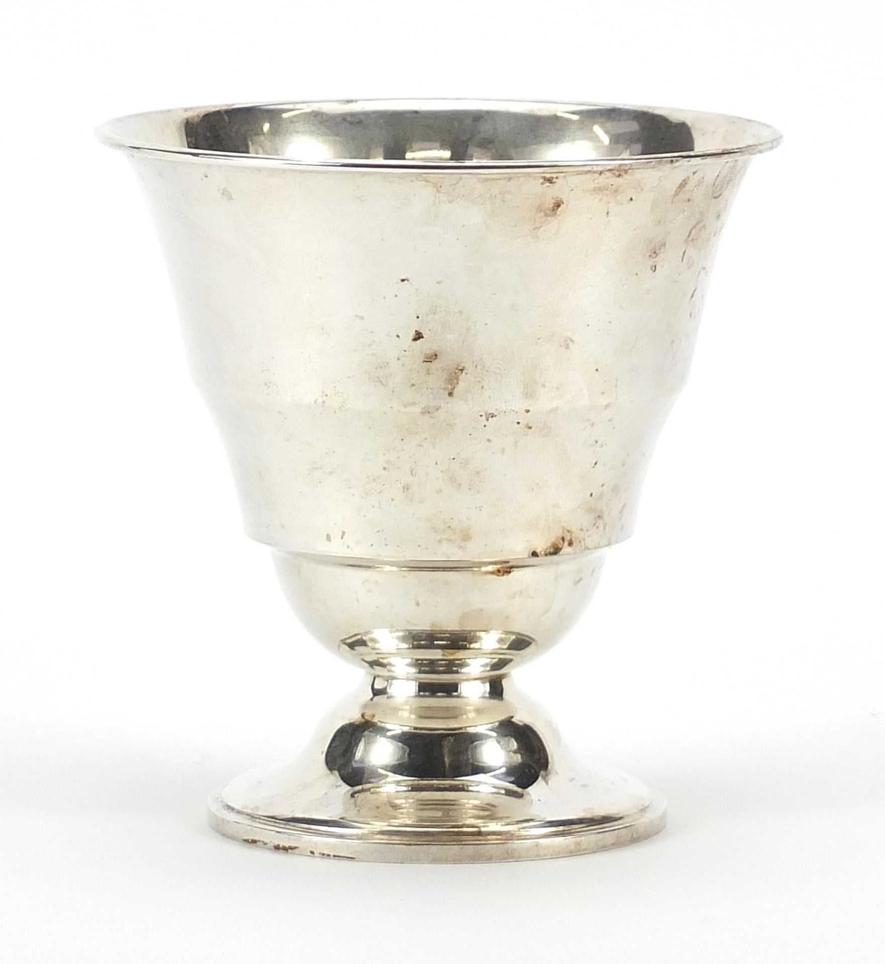 Antique Dutch silver footed chalice, 1861, possibly by A Brandenburg, 10.5cm high, 122.6g