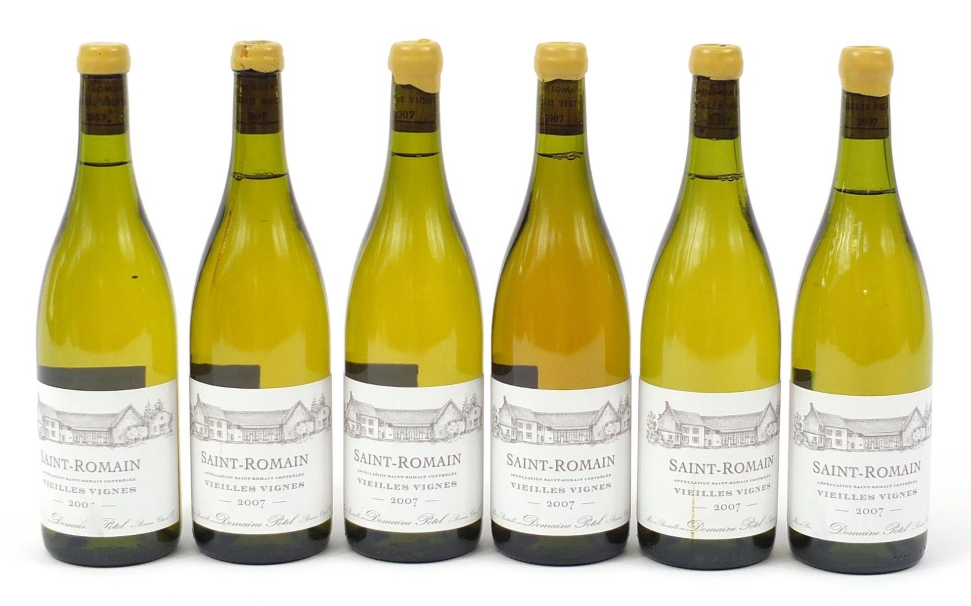 Six bottles of 2007 Domaine Potel Saint Romain Blanc Vieille Vignes