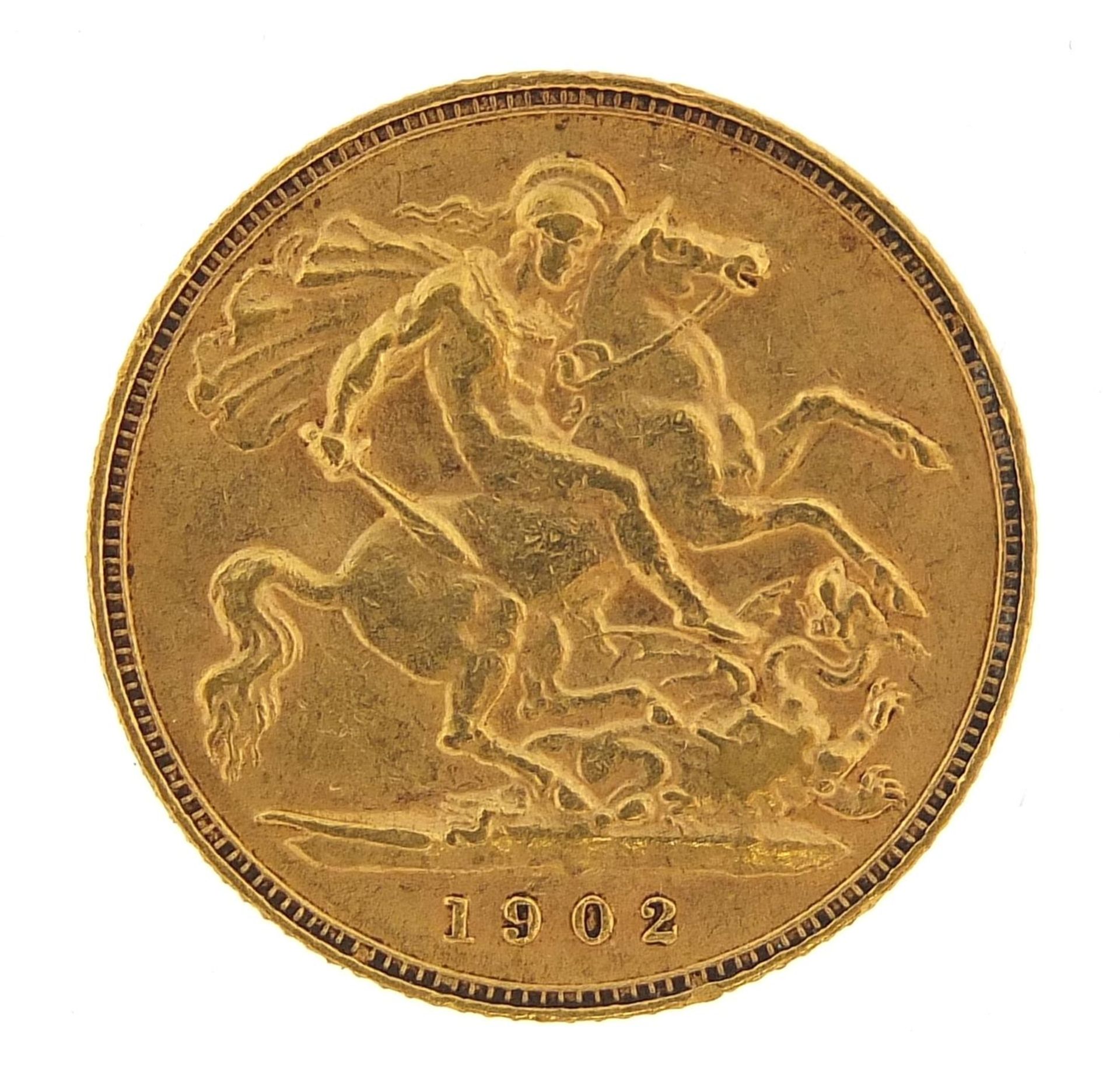 Edward VII 1902 gold half sovereign - this lot is sold without buyer?s premium, the hammer price