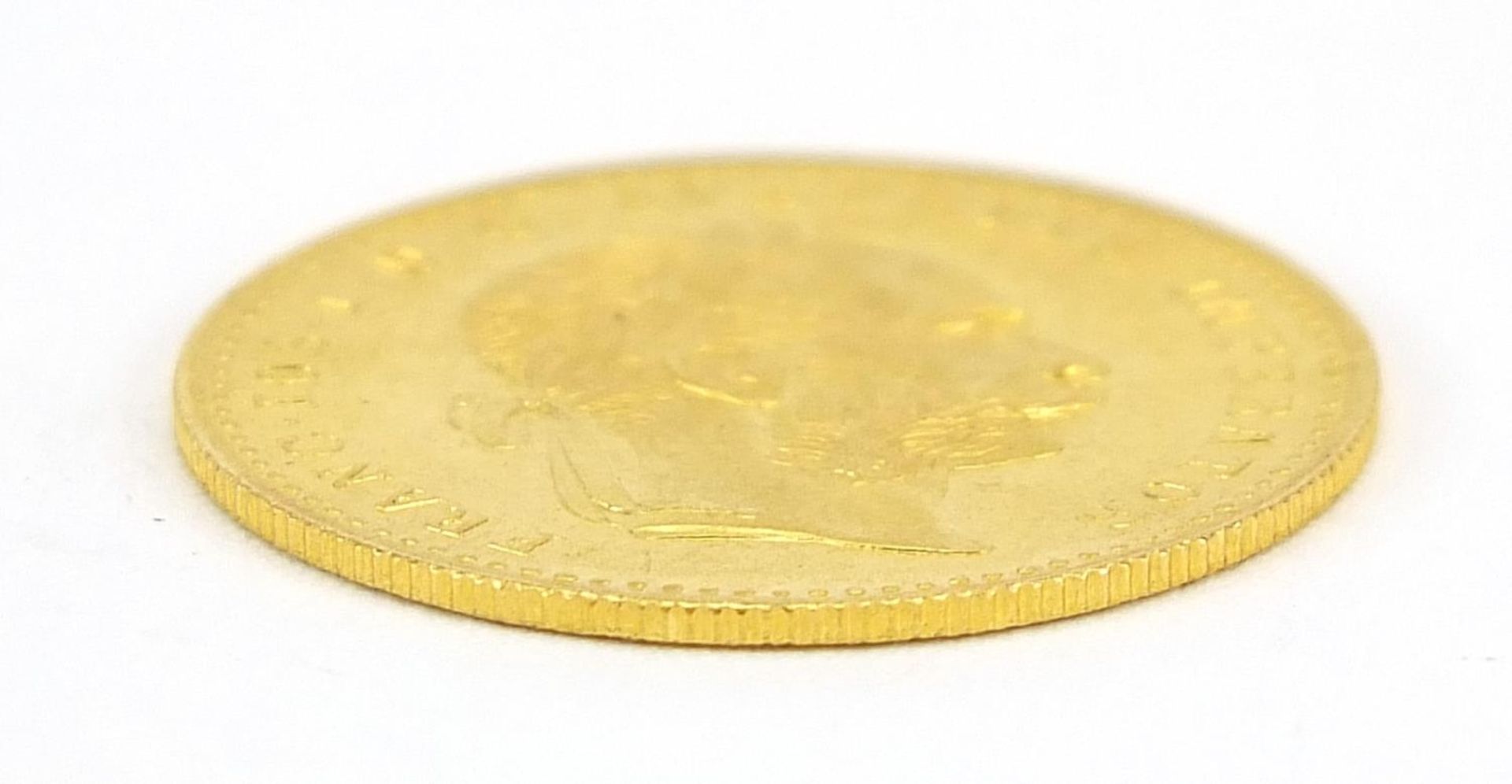 Austro Hungarian 1915 1 ducat gold coin, 3.5g - this lot is sold without buyer?s premium, the hammer - Image 3 of 3