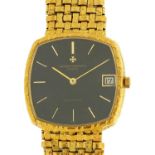 Vacheron Constantin, gentlemen's 18ct gold wristwatch with 18ct gold strap, (later movement)