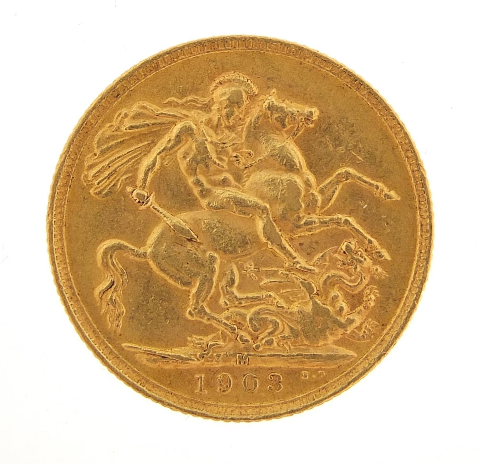 Edward VII 1908 gold sovereign, Melbourne mint - this lot is sold without buyer?s premium, the