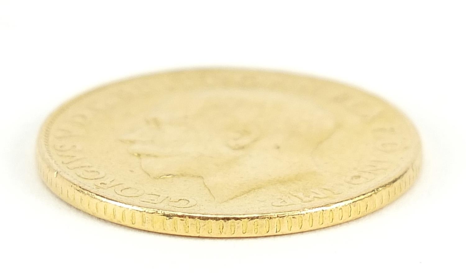 George V 1911 gold sovereign - this lot is sold without buyer?s premium, the hammer price is the - Image 3 of 3