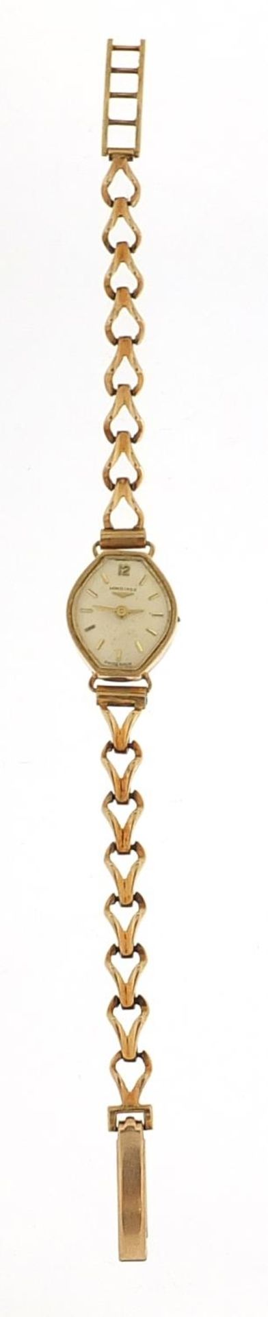 Longines, ladies 9ct gold wristwatch, the case 15.2mm wide, 12.0g - this lot is sold without buyer?s - Image 2 of 5