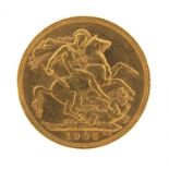 Edward VII 1905 gold sovereign, Melbourne mint - this lot is sold without buyer?s premium, the
