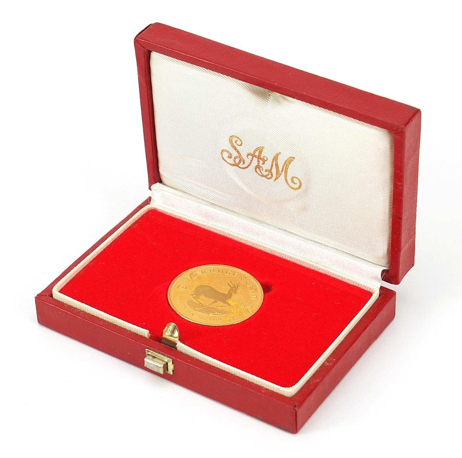 South African 1984 gold half krugerrand with box - this lot is sold without buyer?s premium, the - Image 4 of 5