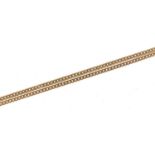 9ct gold small curb link necklace, 46cm in length, 2.6g - this lot is sold without buyer?s
