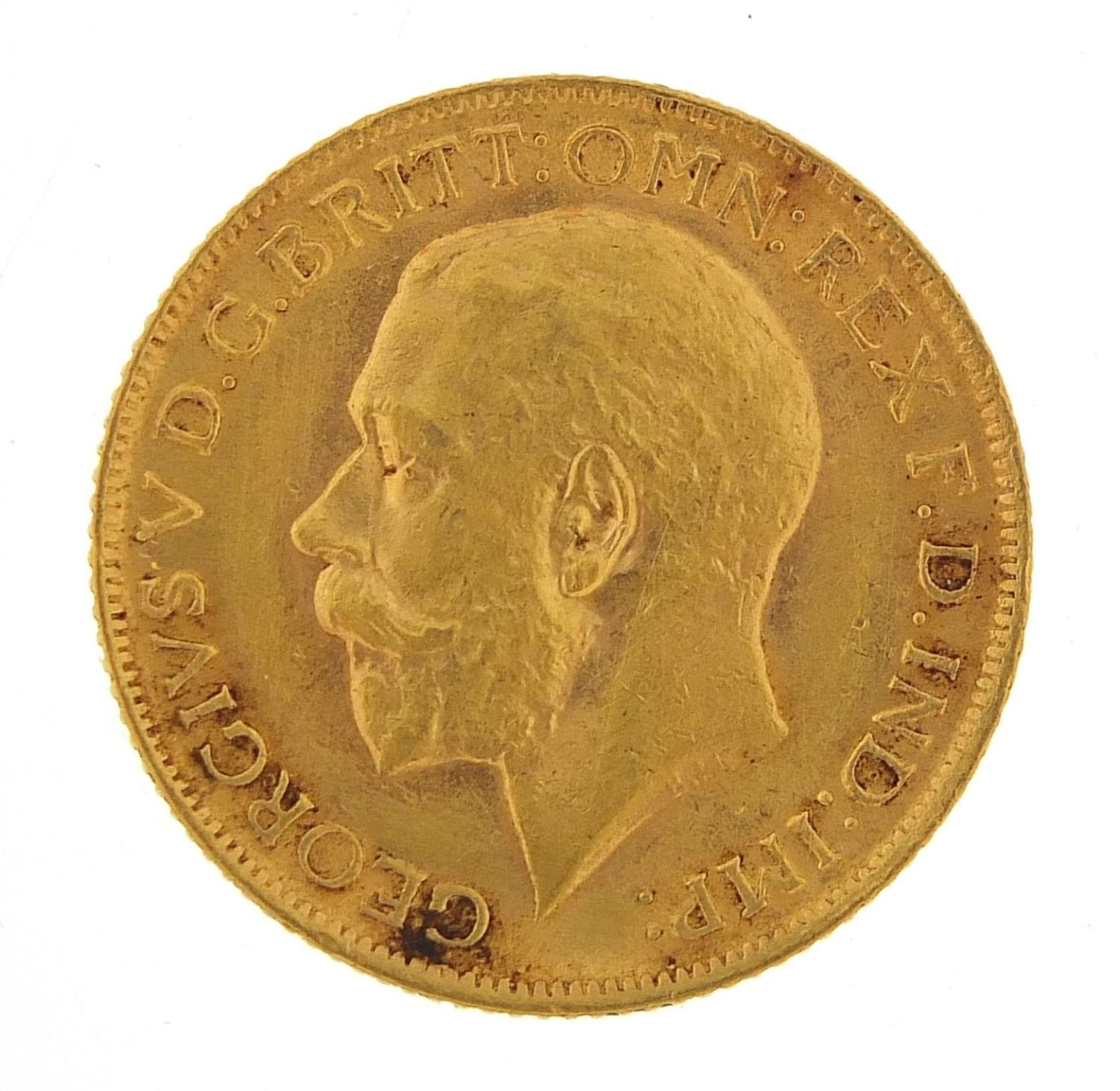 George V 1913 gold sovereign - this lot is sold without buyer?s premium, the hammer price is the - Image 2 of 3