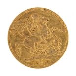 George V 1912 gold sovereign - this lot is sold without buyer?s premium, the hammer price is the