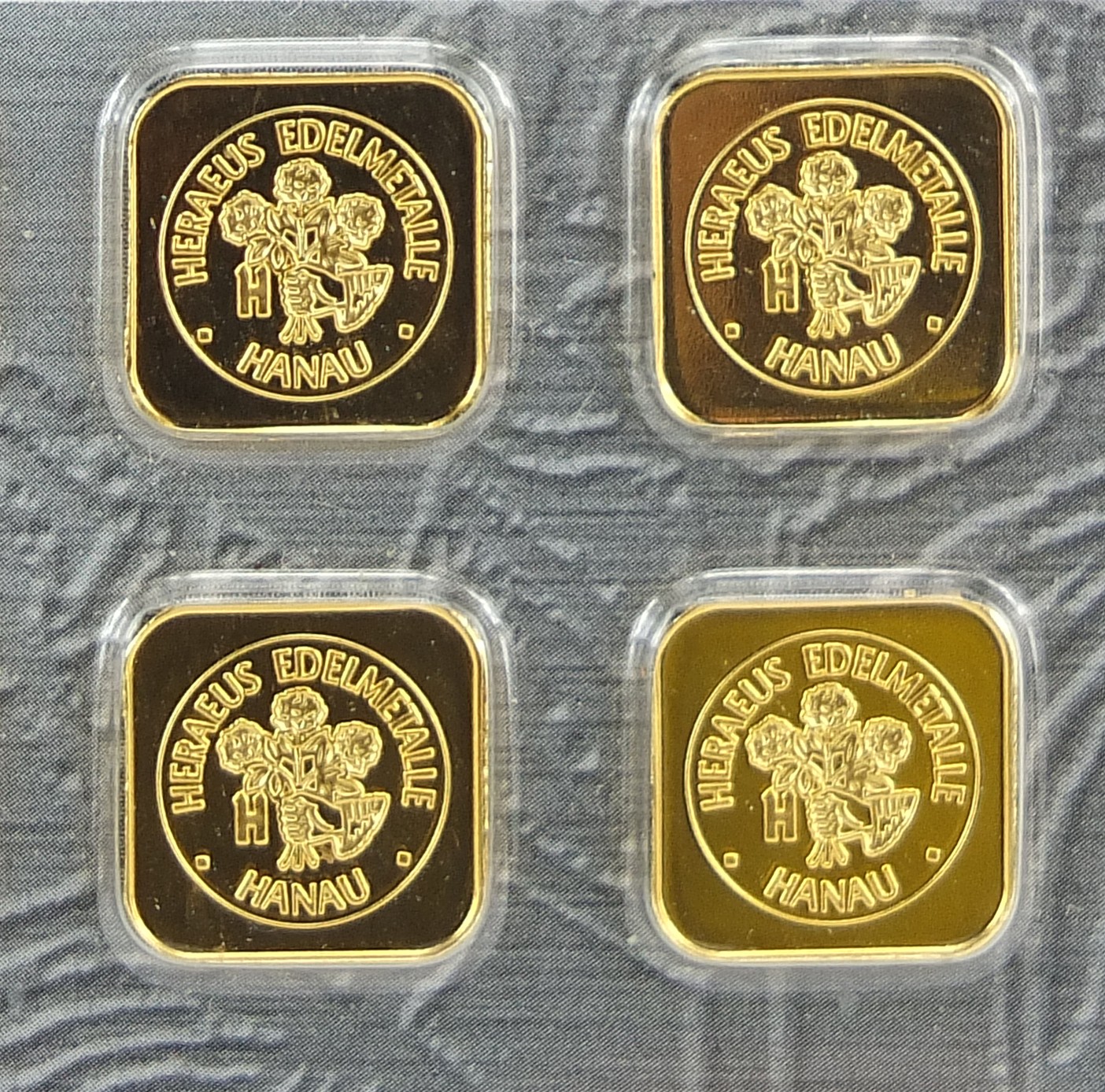 Set of ten Heraeus 1g 999.9 fine gold ingots - this lot is sold without buyer?s premium, the - Image 3 of 4