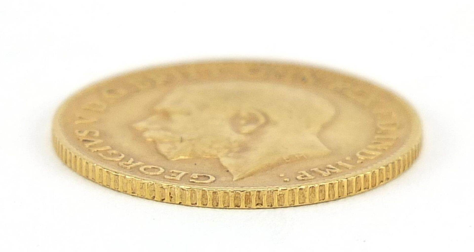 George V 1911 gold half sovereign - this lot is sold without buyer?s premium, the hammer price is - Image 3 of 3
