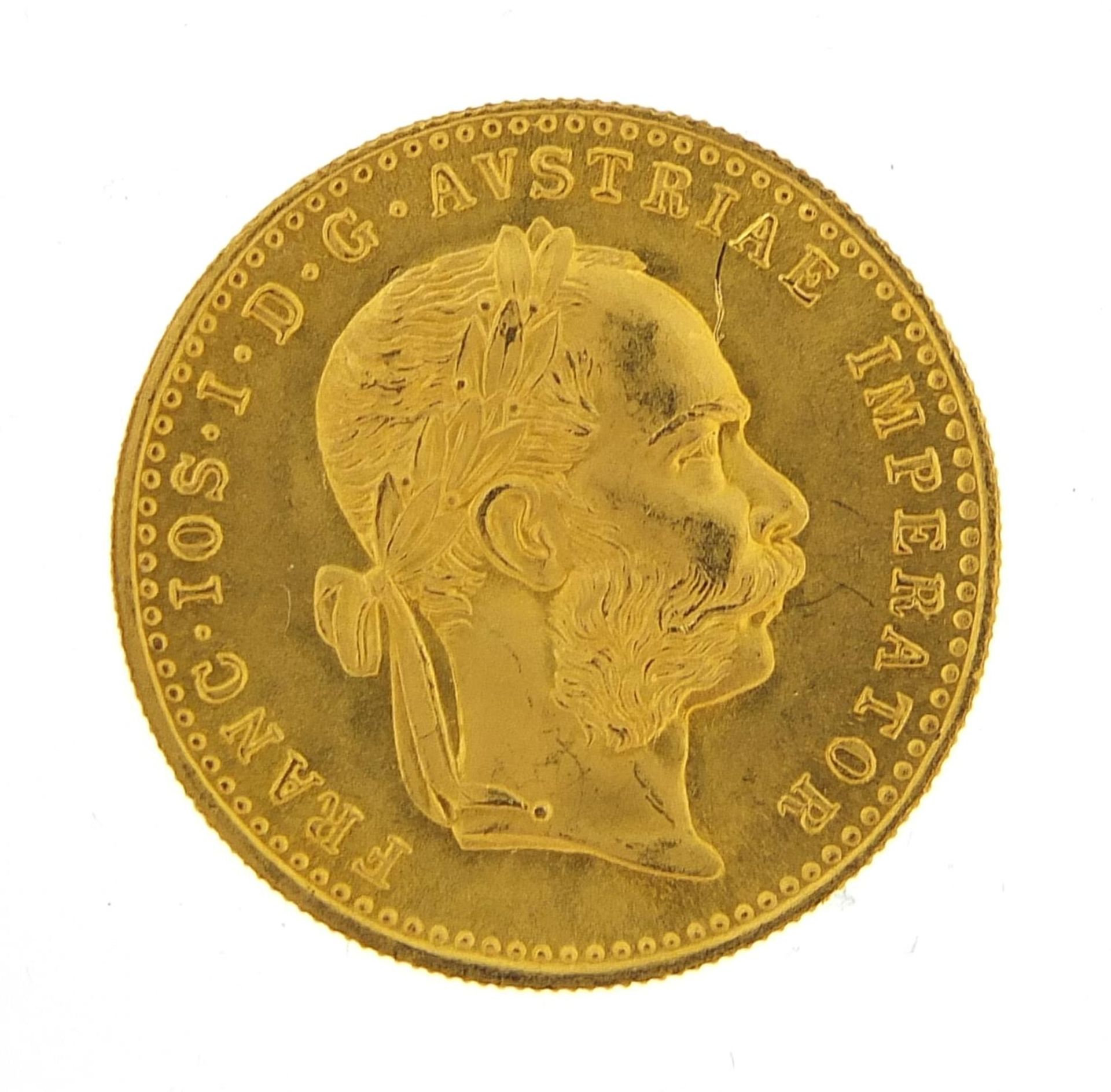 Austro Hungarian 1915 1 ducat gold coin, 3.5g - this lot is sold without buyer?s premium, the hammer - Image 2 of 3