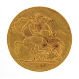 George V 1913 gold sovereign - this lot is sold without buyer?s premium, the hammer price is the