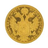 Austro Hungarian 1915 1 ducat gold coin, 3.5g - this lot is sold without buyer?s premium, the hammer