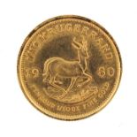 South African 1980 one tenth gold krugerrand - this lot is sold without buyer?s premium, the