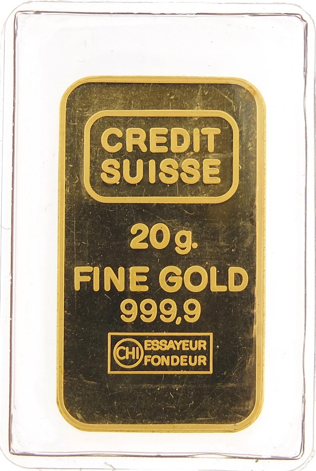 999.9 fine gold 20g ingot - this lot is sold without buyer?s premium, the hammer price is the - Image 2 of 2