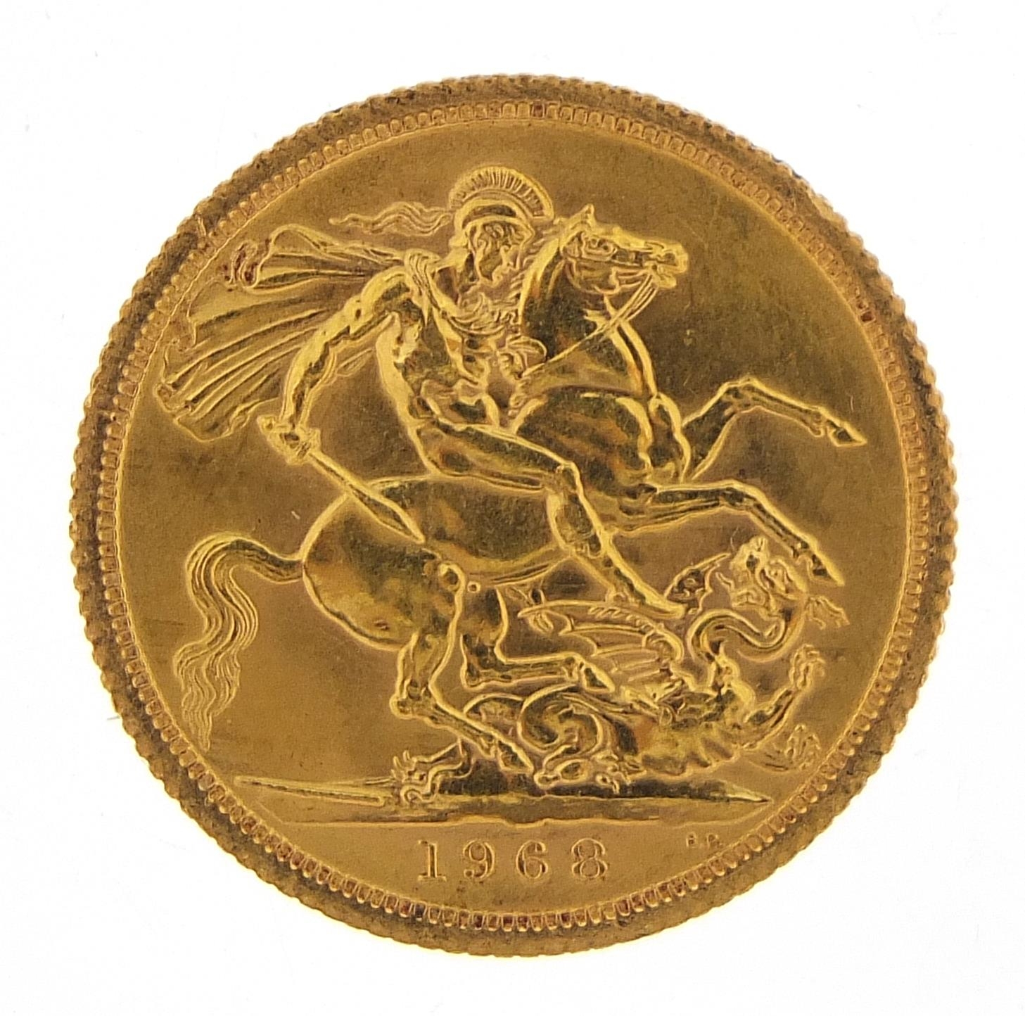 Elizabeth II 1968 gold sovereign - this lot is sold without buyer?s premium, the hammer price is the