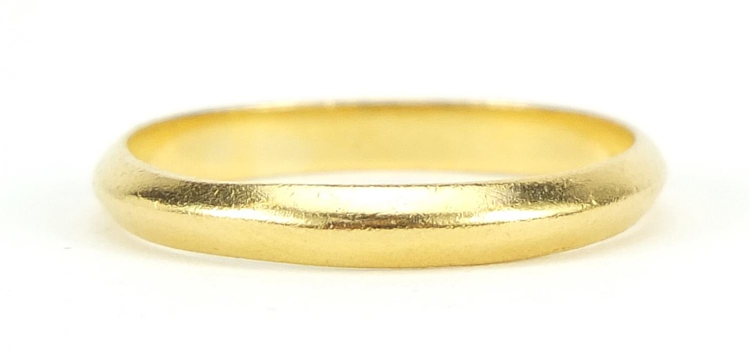 22ct gold wedding band, size O, 2.6g - this lot is sold without buyer?s premium, the hammer price is - Image 4 of 6