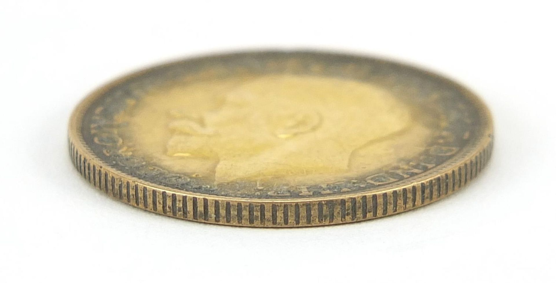 George V 1918 gold sovereign, Melbourne mint - this lot is sold without buyer?s premium, the - Image 3 of 3