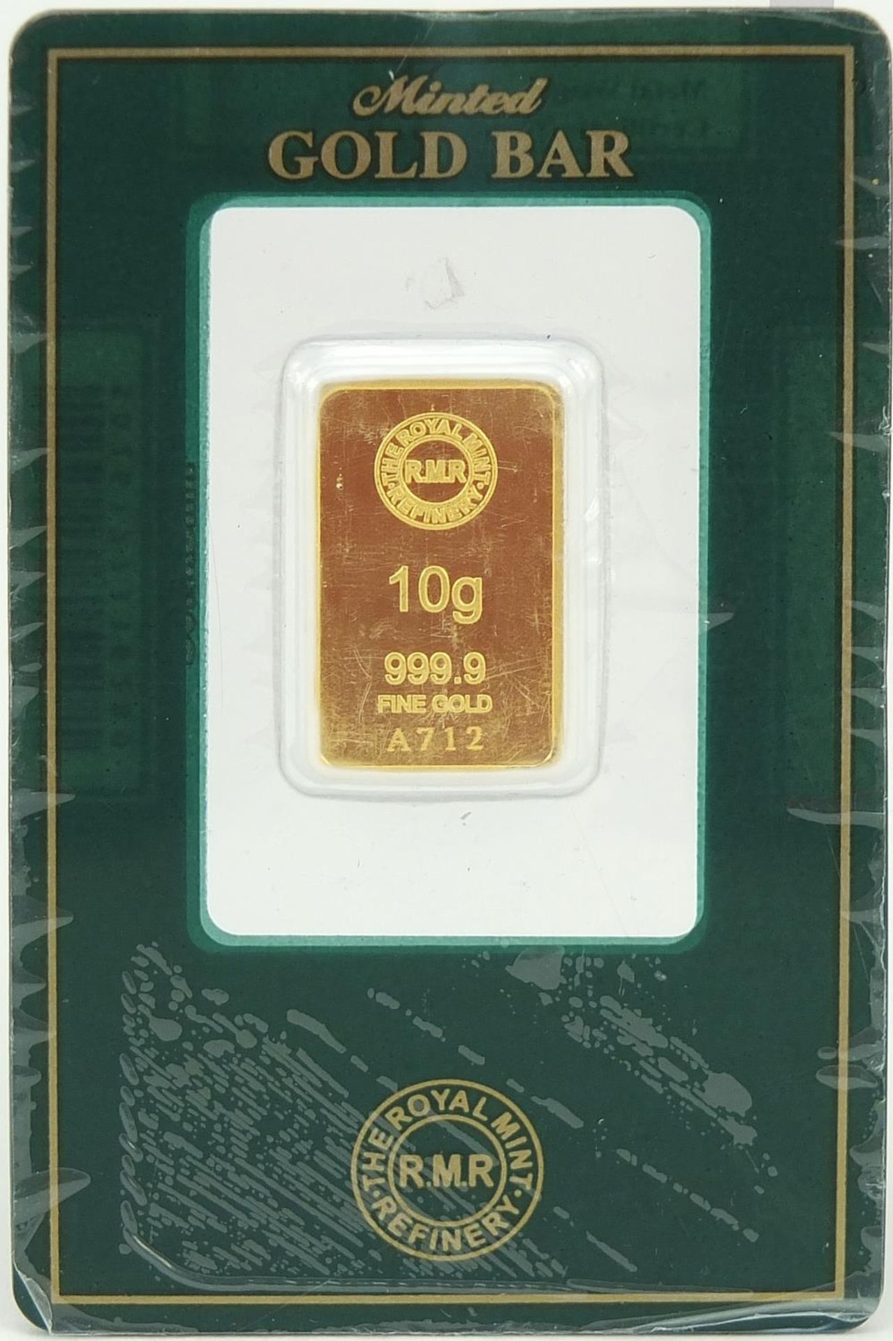 The Royal Mint 999.9 fine gold 10g gold bar - this lot is sold without buyer?s premium, the hammer