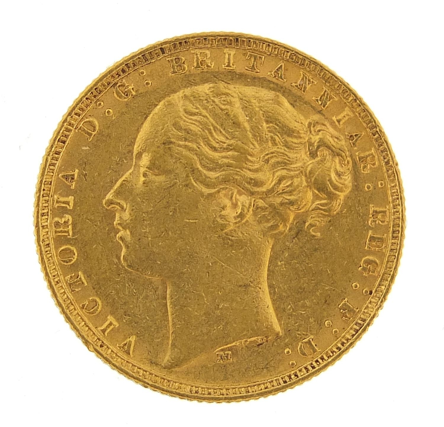 Queen Victoria Young Head 1877 gold sovereign - this lot is sold without buyer?s premium, the hammer - Image 2 of 3